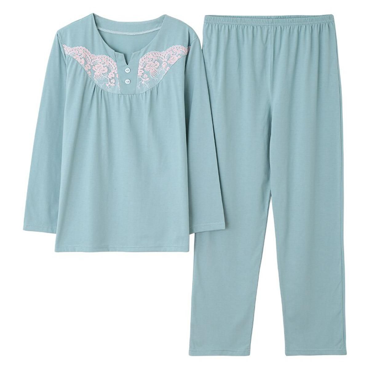 Autumn winter women pyjamas home clothes plus size sleepwear set long sleeve pajamas for women pijama sets 100% cotton pijamas