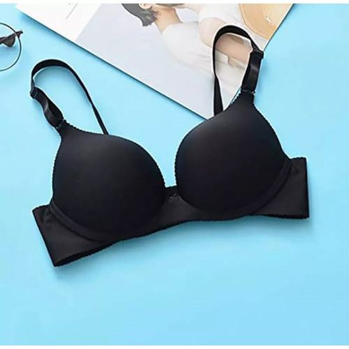 Black Color Cotton Foam Bra for Girls And Women-1 Pieces