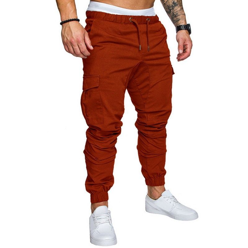 Puimentiua Men Casual Sports Pants Sweatpants Male Jogger Cargo Harem Pencil Pants Trousers Men's Fitness Training Pants