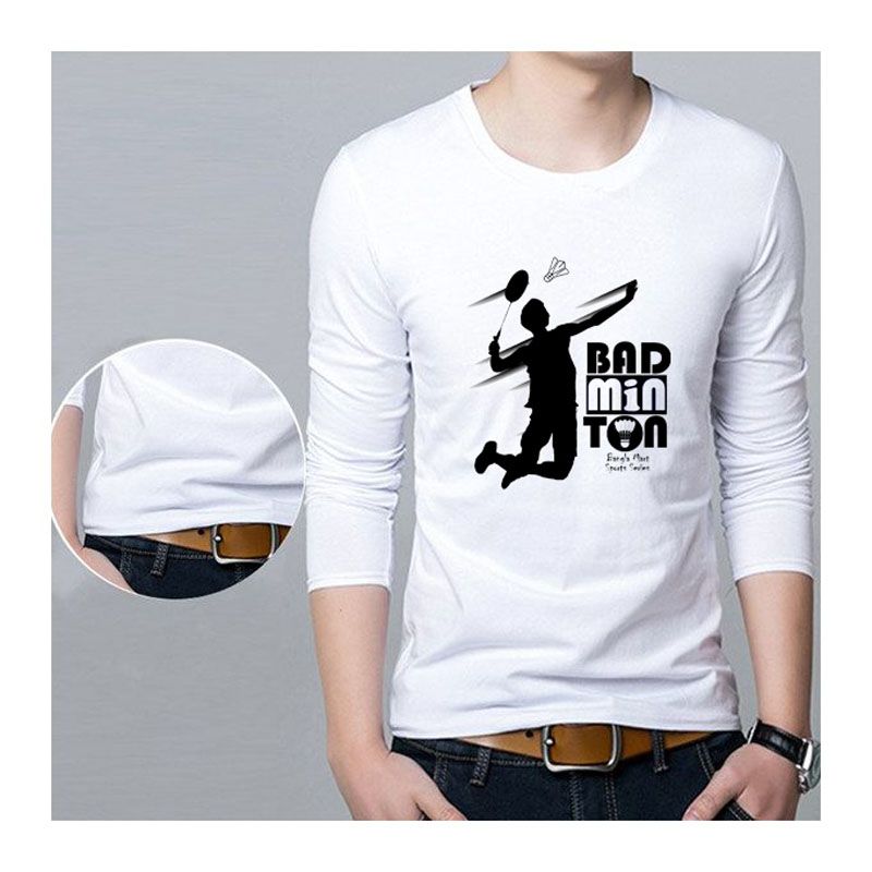 Long Sleeves T-shirt Men Digital Printed Detective Round Hem Tshirt Male T Shirt Fashion Male Streetwear Long Line Shirts - T Shirt For Man