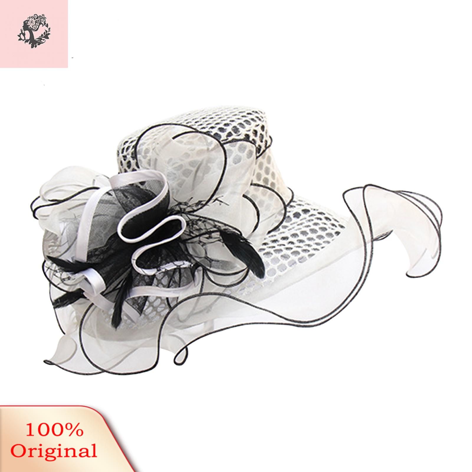 Sunnyheart Banquet Cap Vintage Multi-layer Floral Shape Women Performance Hat