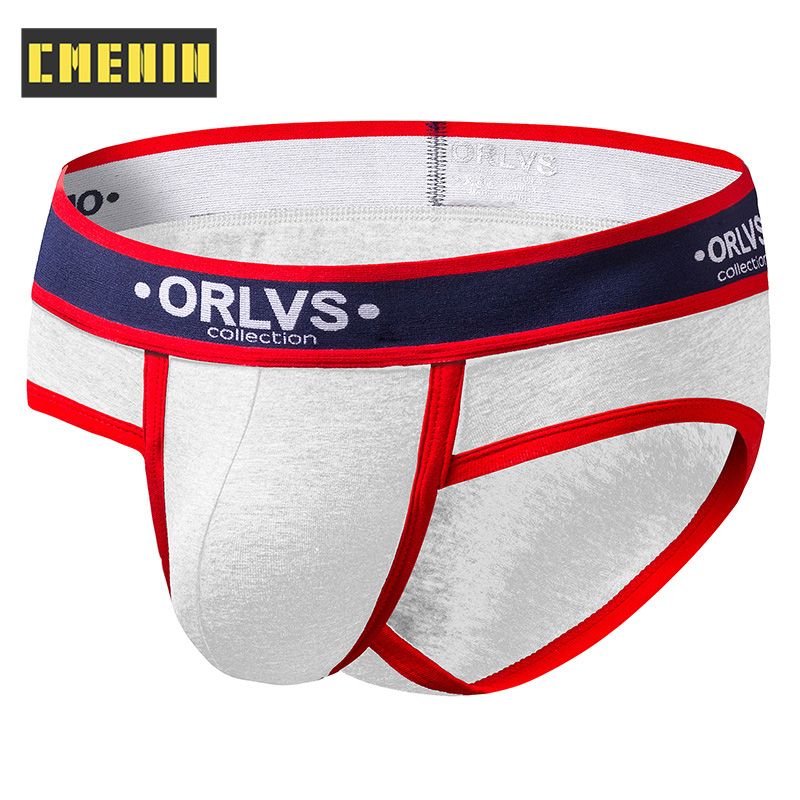 CMENIN Soft ORLVS (1 Pieces) Soft Milk Fiber  Underwear Men Jockstrap Briefs  Men Underpants Male Panties Patchwork Mens Innerwear OR145