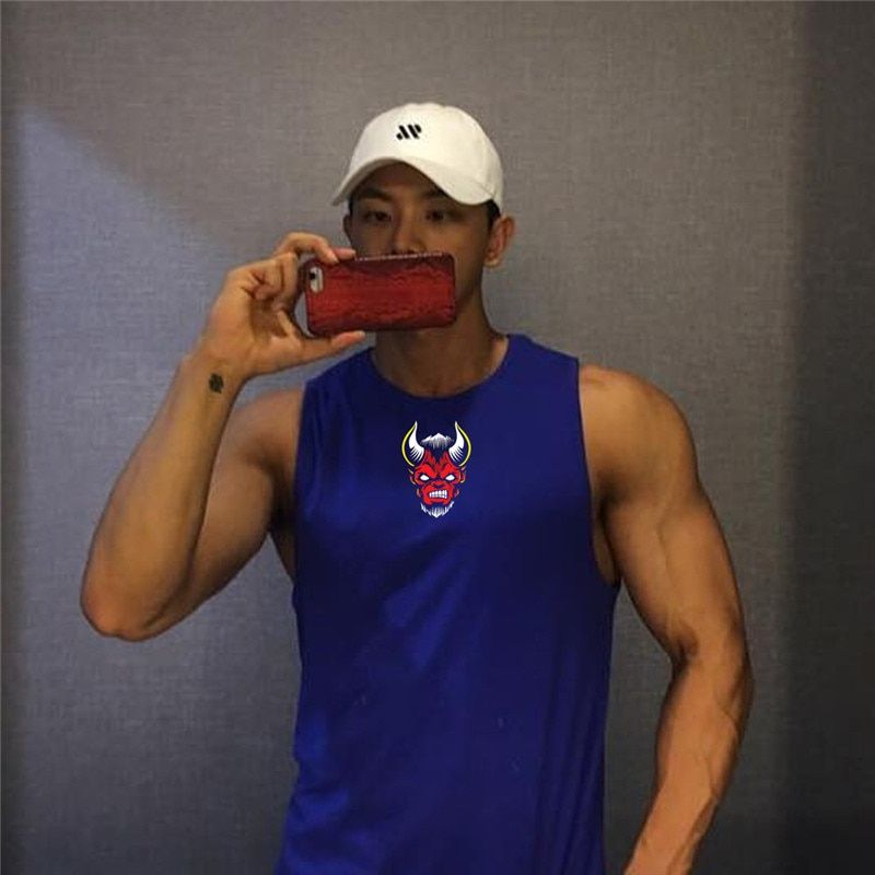 Men Bodybuilding TaTops Gyms Workout Fitness quick-drying Sleeveless shirt Running Vest Male Summer Brand srts TaTops