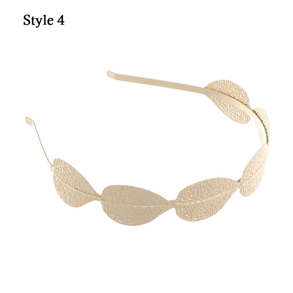 Fashion Women Vintage Alloy Headbands Girl Bandanas Girl Bandanas Metal Hairbands Gold Leaf Butterfly Elegant Hair Accessory