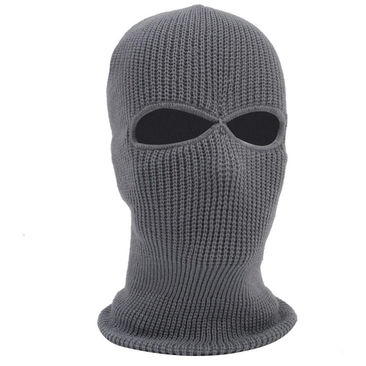 Winter Warm Ski Cycling 2 Hole BalacHood Cap Full Face Outdoor Hiking Warm Face Windproof