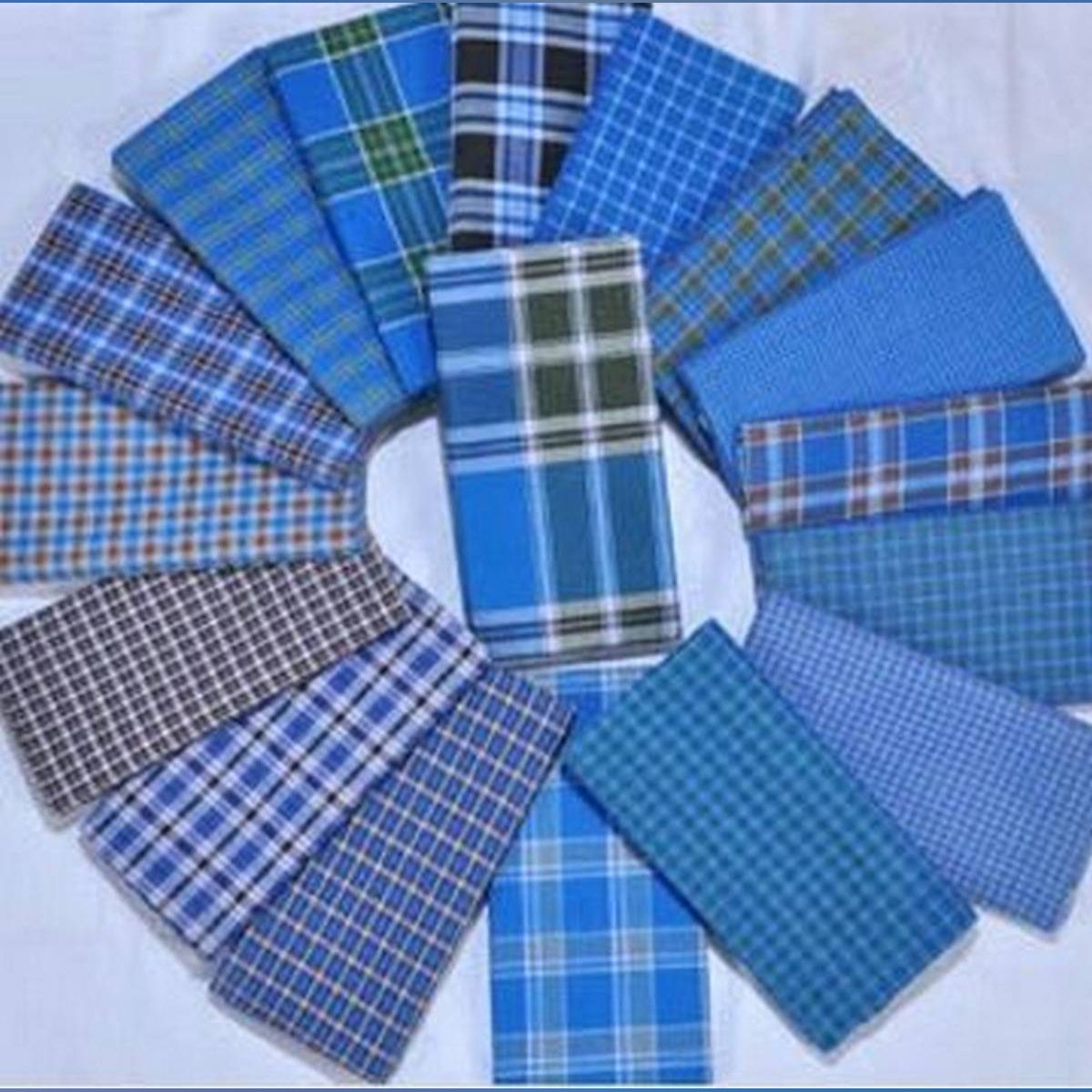 10 pcs  Multi-Color Cotton Lungi For Men(original)