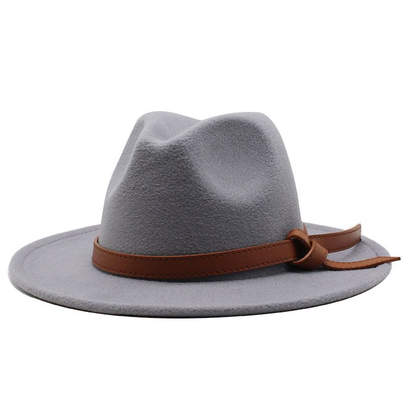 Autumn winter wool men's fedoras women's felt hat Ladies sombrero jazz Male bowler hat outdoor vintage top Panama hats