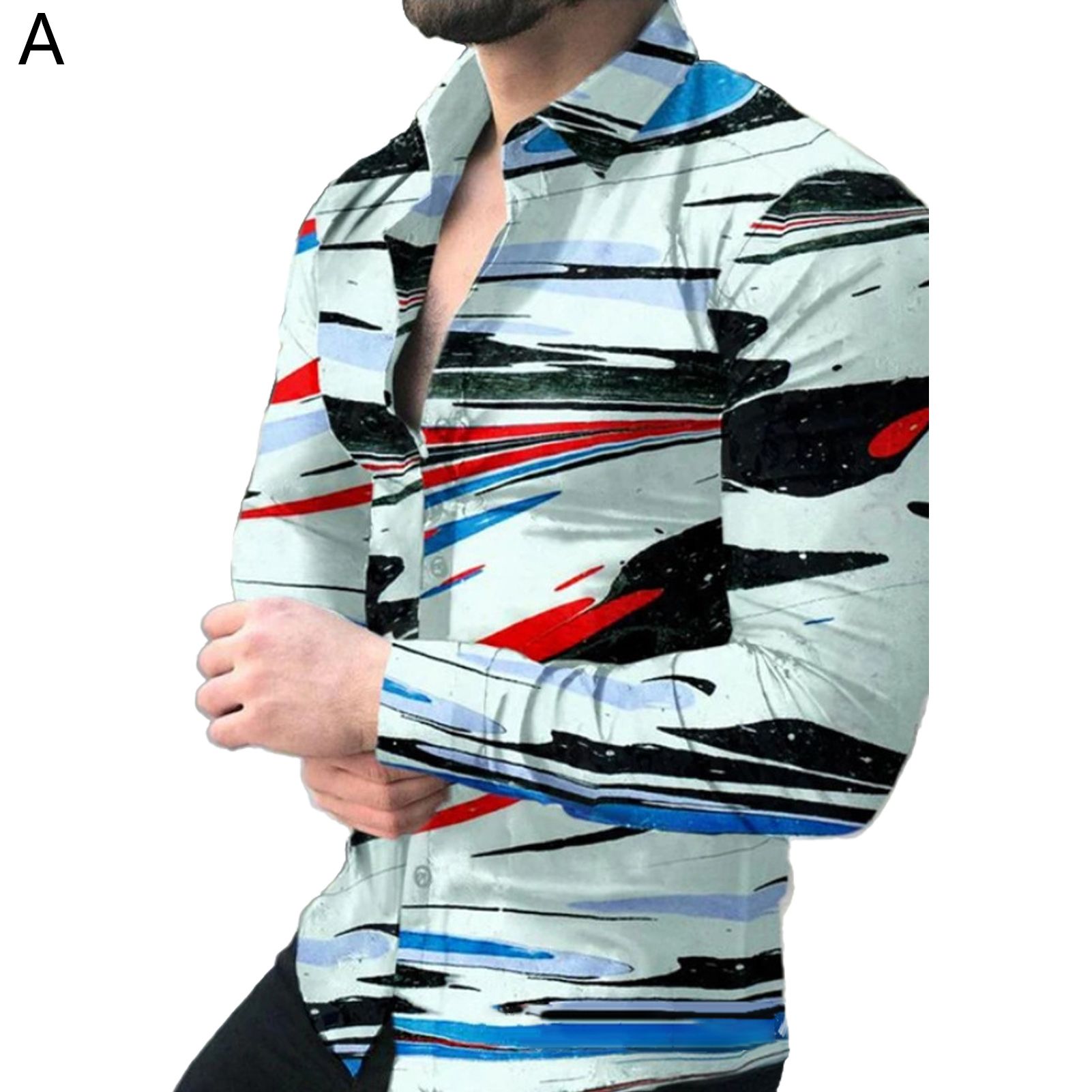 Fanshion Shirt Trendy Eye-catching Bright-colored Streetwear Shirt