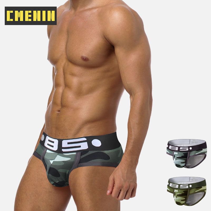 CMENIN BS (1 Pieces) Comfortable Spandex Underwear Men Jockstrap Briefs Ins Style Men Underpants Male Panties Dot Mens Innerwear BS141
