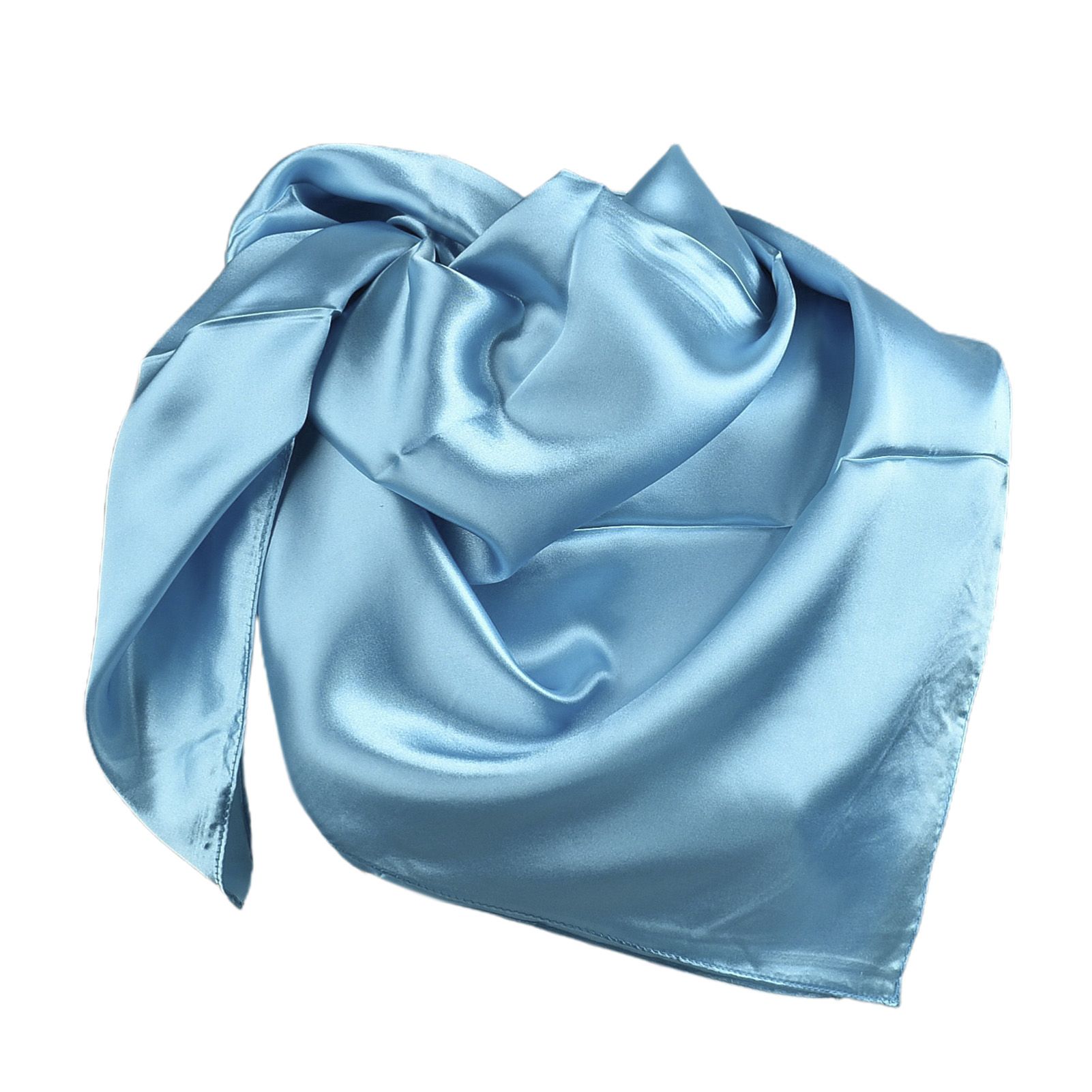 Women Headscarf Elegant Appearance Single Color Head Wrap Scarf