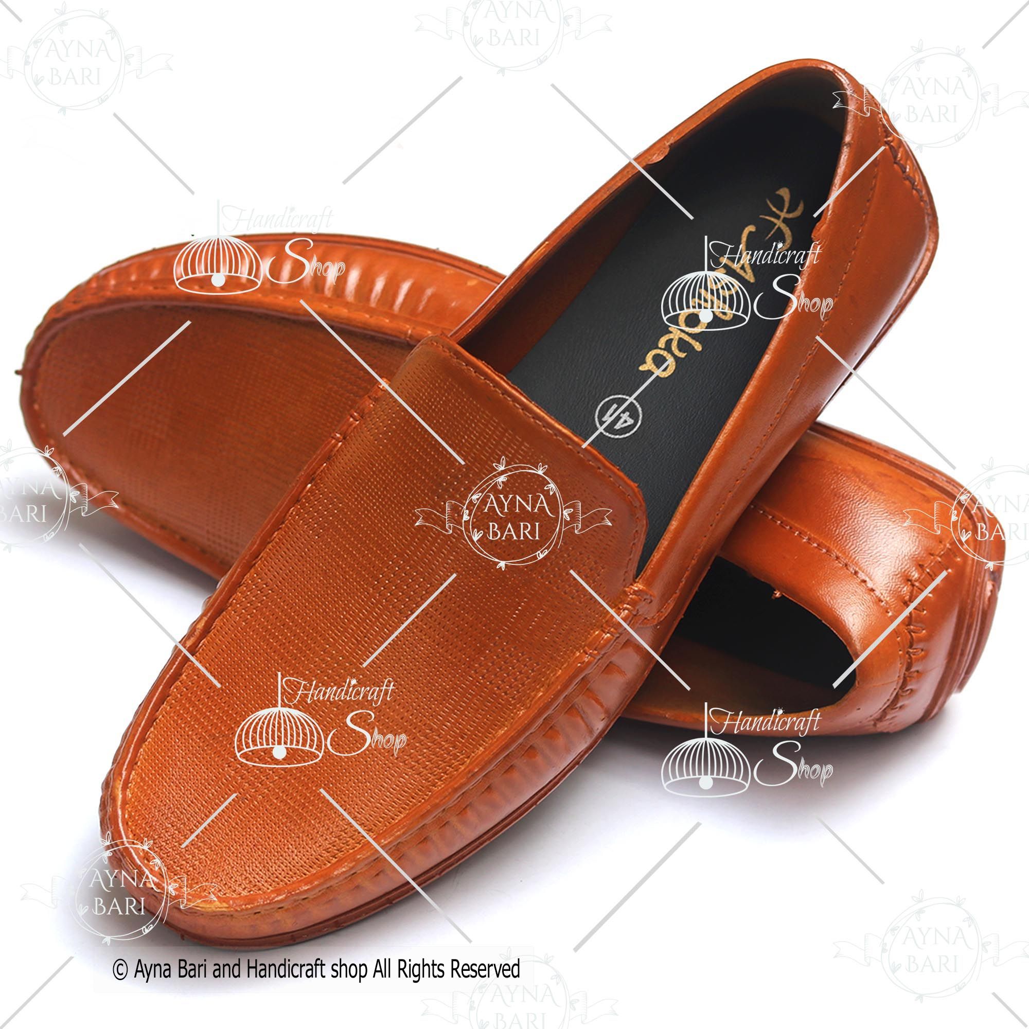 Rubber Sports Formal Lopher Shoes For Men Water Proof Slip Lopher Shoes Flower Rubber [Handicrafts Shop]