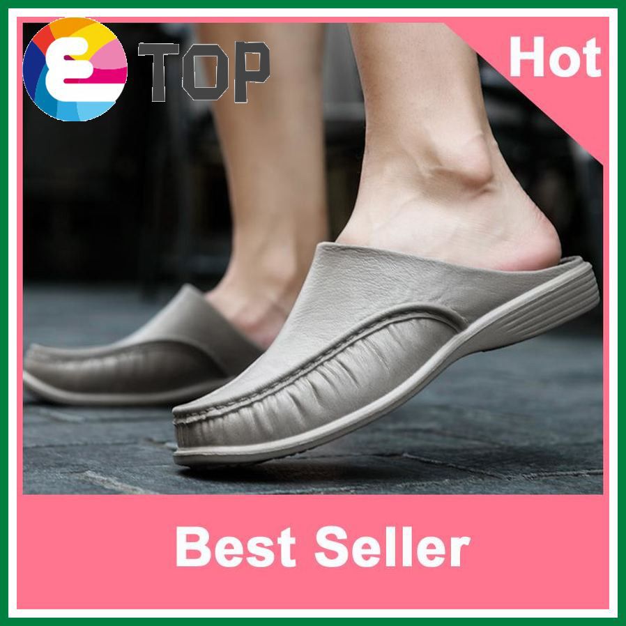 Korean Half Shoes for men Half Slippers Sandals Loafers for men New Fashion Shoes Mules for men