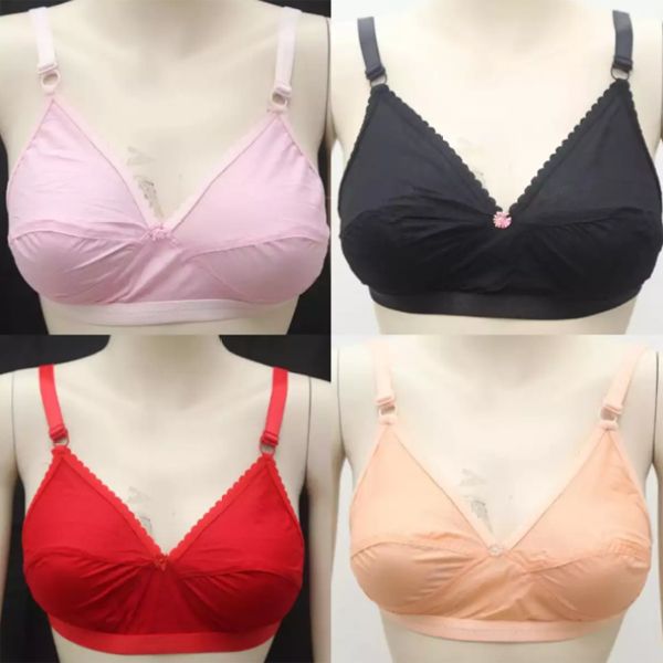 Soft Cotton Bra for Women  4 Pich - Bra - Bra
