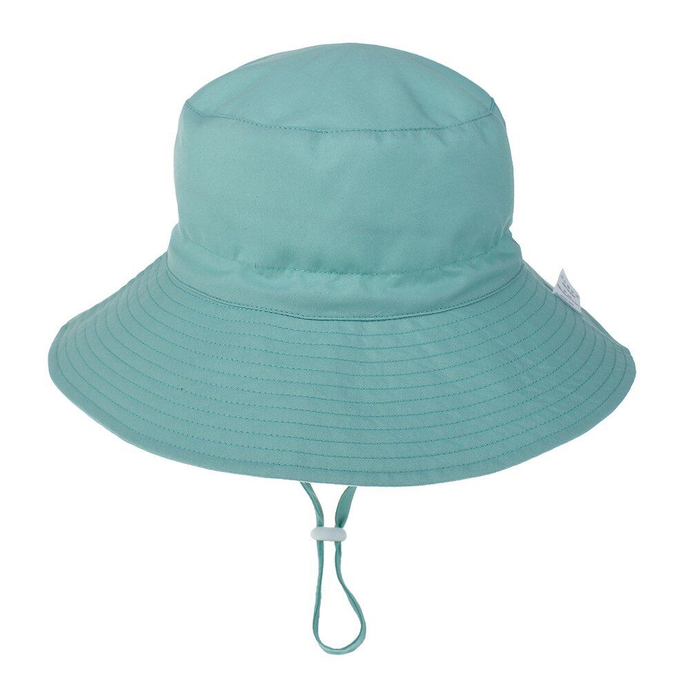 16 Colors Summer Baby Cap For Girls Boys Kids Hat Autumn Travel Beach School Cap Sun Panama With Windproof Rope