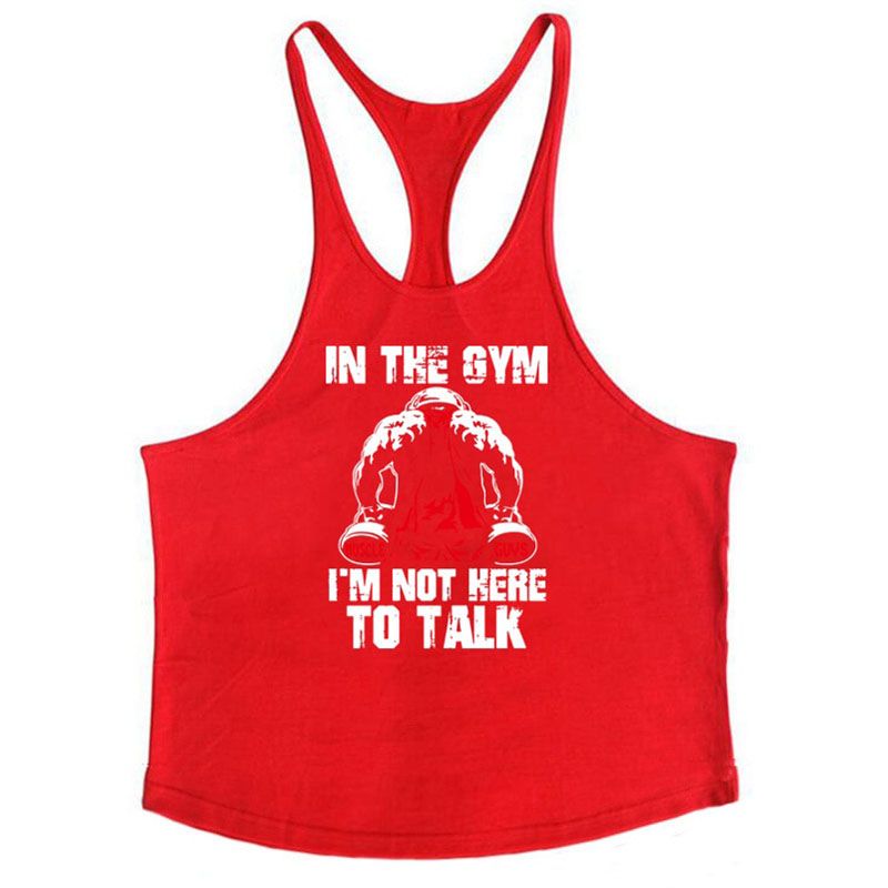 Bodybuilding Stringer TaTops Men Anime funny summer Tops No Pain No Gain vest Fitness clothing Cotton gym singlets