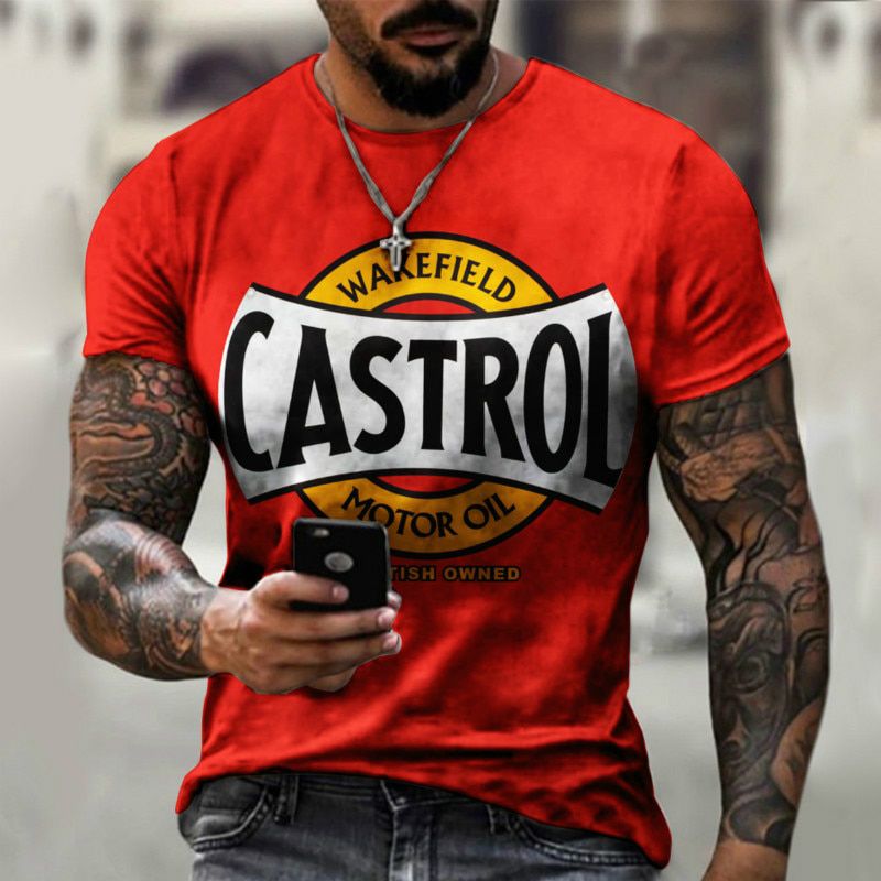 3D printed men's short sleeve T-shirt casual round neck Street T-shirt 2021 summer new style calient