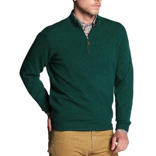 Green woolen Fashionable Jumper for Men