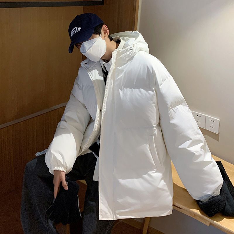 Men Bubble Coat Winter Jacket Mens Streetwear Hop Parka Korean Black Clothes Puffer Jackets Women