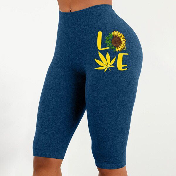 Yoga Shorts Women High Waist Letter Print Elastic Sports Running Jeggings Gym Joggers Fitness Short for Ladies Plus Size S-5XL