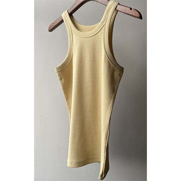 Women Stretch Sleeveless Vest Black Gray White Solid Color O-neck lady Slim Camis Casual Bottoming Vest Top