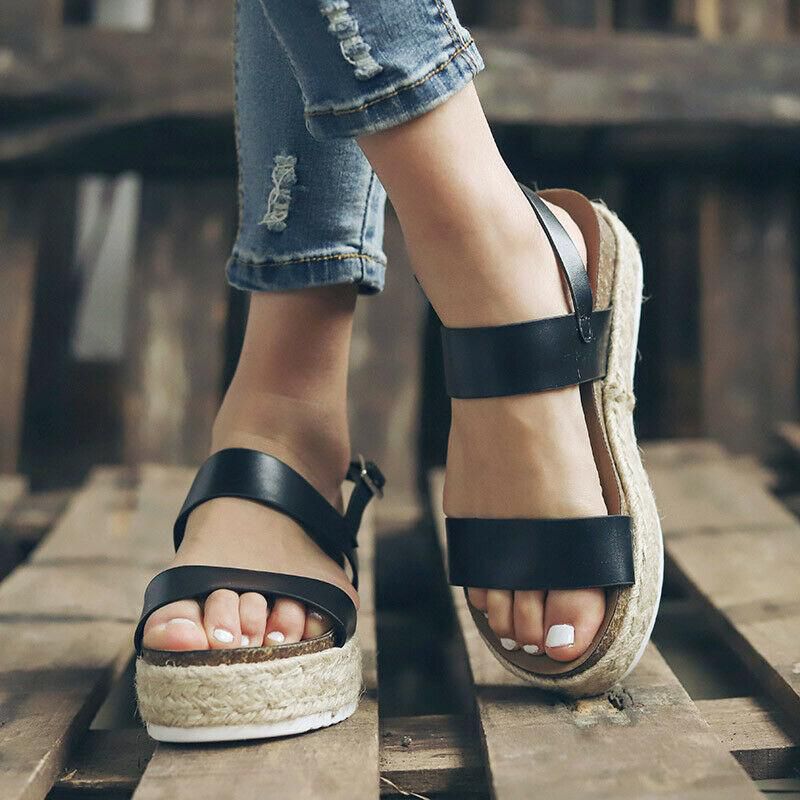 【ALLGOOD】New Summer Sandals Wedges Heel Sandals Fashion Open Toe Platform Sandals Women Sandals Shoes Pumps Ultra High Snake Plus Size