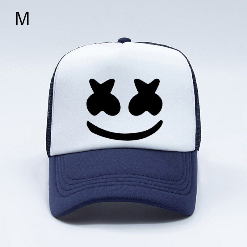 Baseball Hat Marshmallow DJ Cap Women And Men Solid Color Visor Breathable Mesh Summer Adjustable Hip Hat TG0202