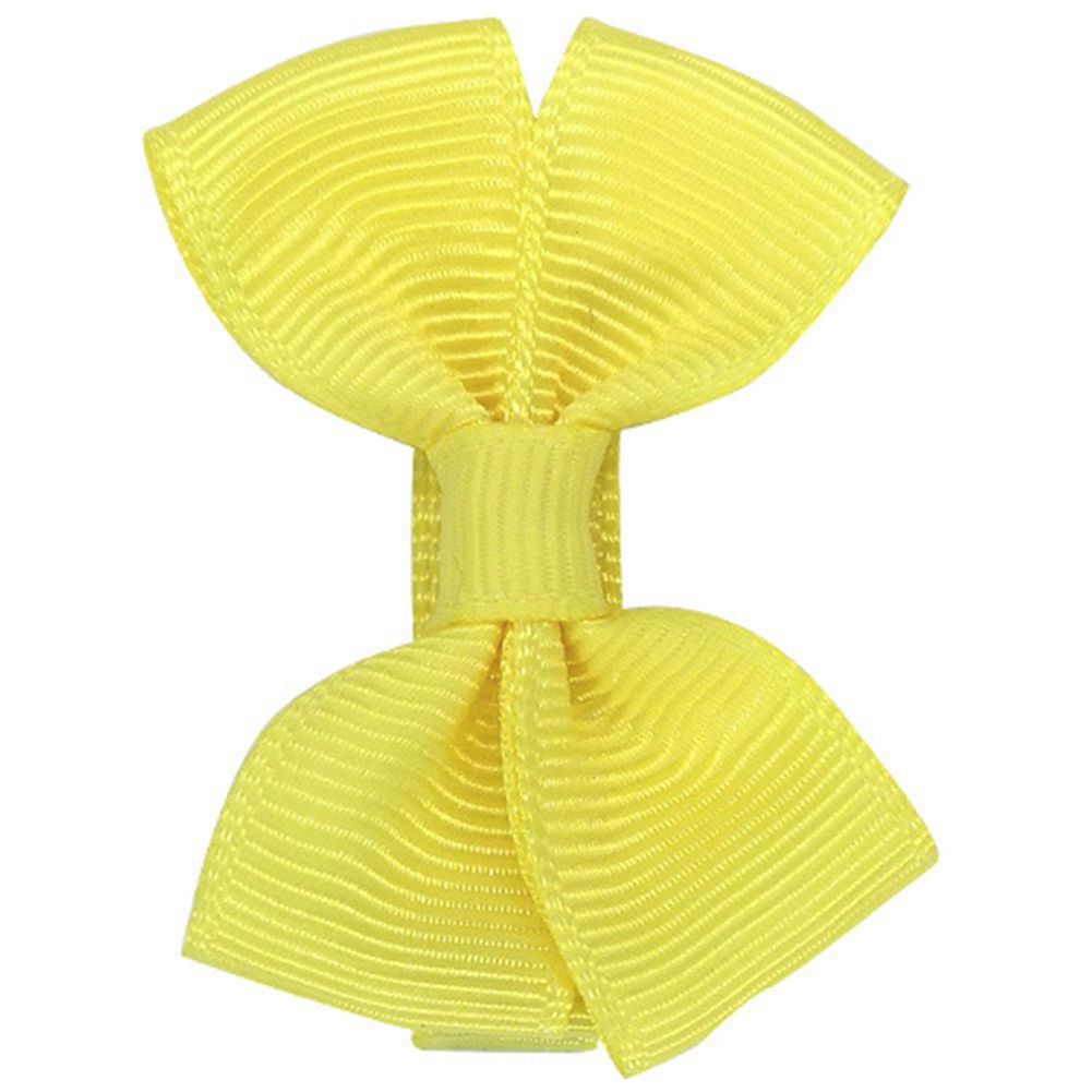 1Pc Fashion Solid Color Baby Girlsni Bow Handmade Hair Clip Hairpin Barrette