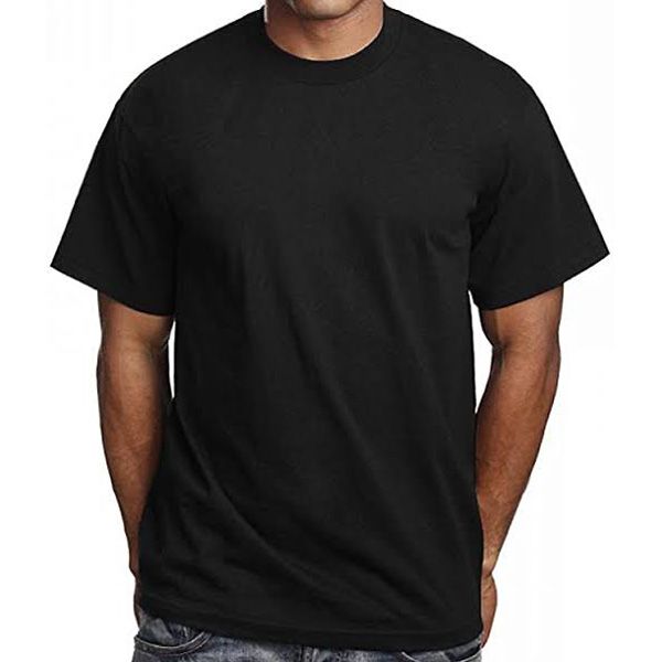 Men's solid tshirt (Black)