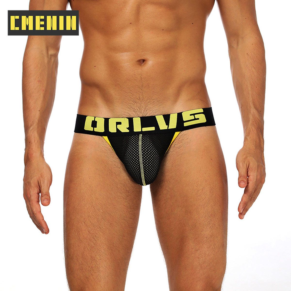 CMENIN Soft ORLVS (1 Pieces) Plain Cotton Men Underwear thongs Mens Jockstrap Ins Style thongs And G strings CMENIN Soft Comfort Dot Innerwear OR154