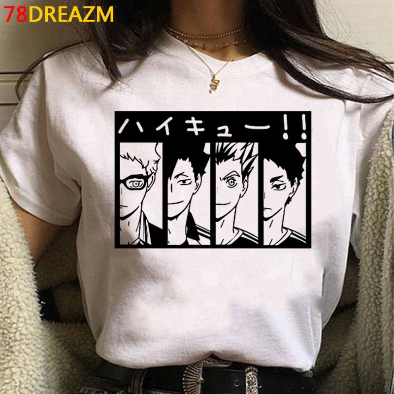 Oya Oya Oya Haikyuu T Shirt Men Kawaii Japanese Volleyball Anime Graphic Tees Kawaii Karasuno Cartoon Unisex Harajuku Shirt Male