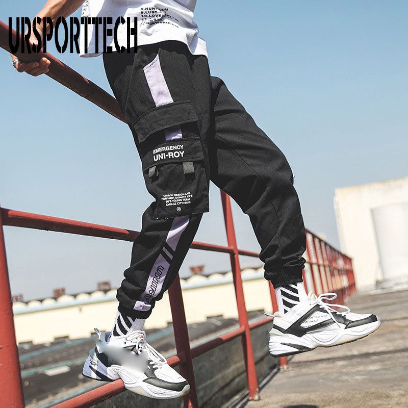 Pants Men Streetwear Hop Joggers Loose Pantalones Harem Black Cargo Pants Trousers Sport Casual sport Pants Men Plus Size