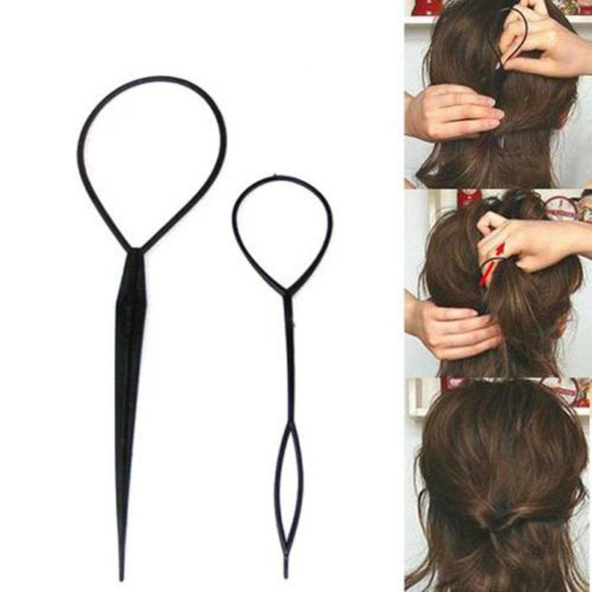 2PCS Topsy Tail Hair Braid Ponytail Maker Styling Tool Hair Accessories Fast US