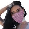 Women y Reticulated Rhinestone Fe Mouth Cover Night Club Party Veil Yashmak