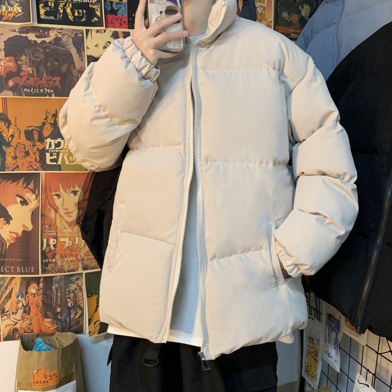 Men's White Duck Down Jacket Warm Thick Puffer Jacket Coat Male Casual Overcoat Thermal Winter Parka Men Cotton-padded jacket