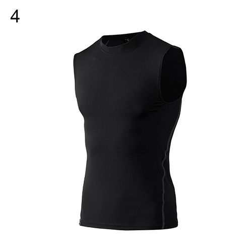 Fashion Men Compression Tank Top Base Layer Sleeveless Gym Workout Slim Fit Vest