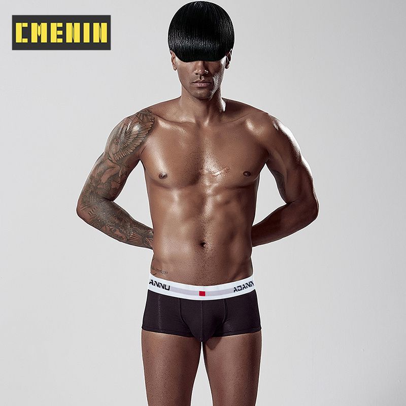 CMENIN Fashion   Cotton  Men Underwear Boxer Trunks Quick Dry Mens Boxershorts Underpants Boxers Letter AD45