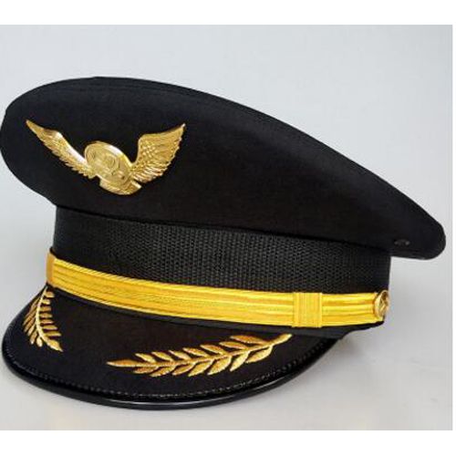 Man Women Captain Boating Military Hat Sailor Hat Uniforms Costume Party Cosplay Stage Perform Flat Navy Cool Cap Black White