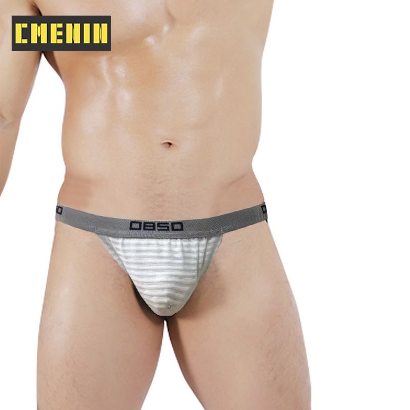 CMENIN 1pcs BS (1 Pieces) Solid Comfortable Men Underwear thongs Men Jockstraps U Convex Jockstrap Mens thongs G strings Man BS3118