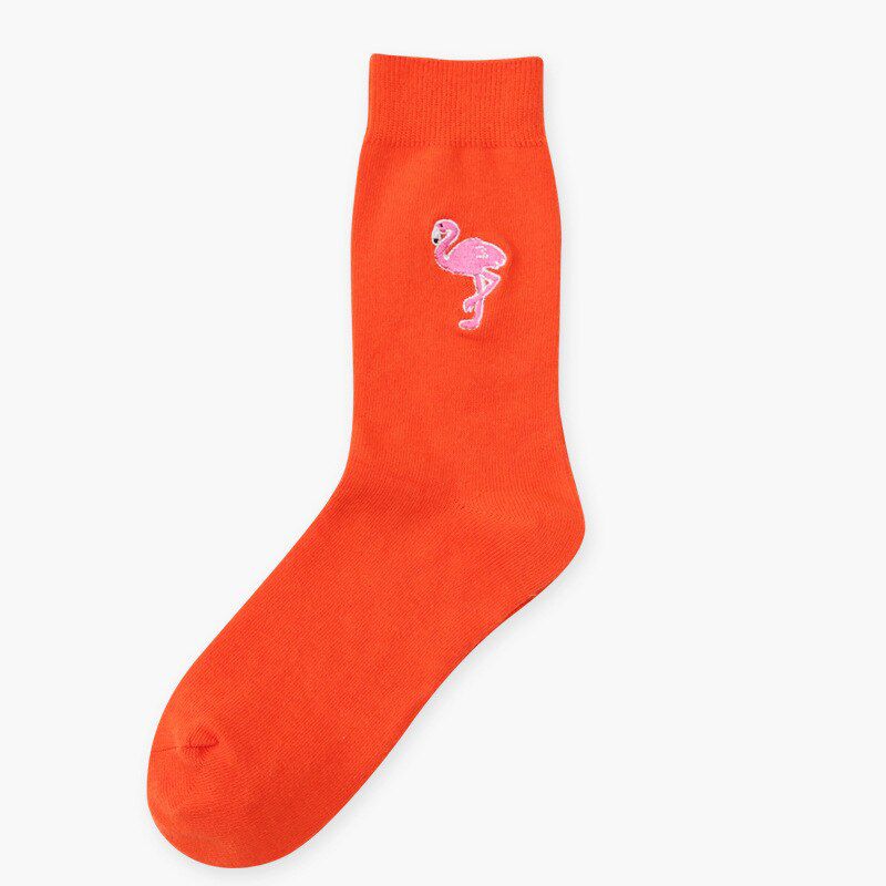 New autumn winter women socks cartoon embroidery planet astronaut rocket space literary college wind wild fashion lovers' socks