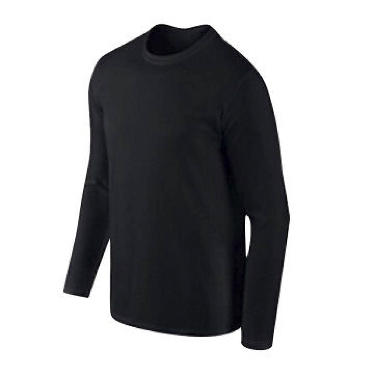Basic flower sleeve T-shirt with black round neck for men