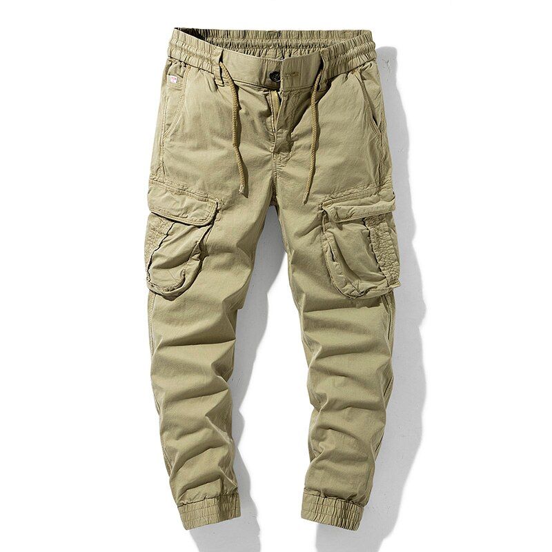 Summer  Green Jogger Men Cargo Pants Outdoor   Pants Casual Loose Classic Multi-cket Big Size Cargo Pants Men