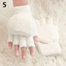 Women\'s Fashion Coral Fleece Hand Wrist Warmer Winter Fingerless Soft Gloves