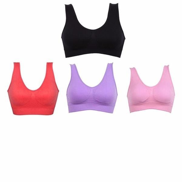 4 Pieces Combo Set Of Comfortable Air Bra - Multi Color