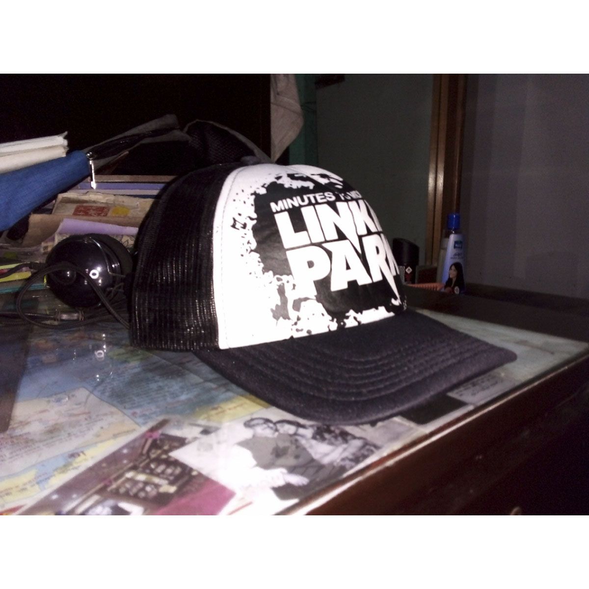 Linkin Park Printed In Black Colour Half Net Cap Trucker Cap For Boys And Girls Cap