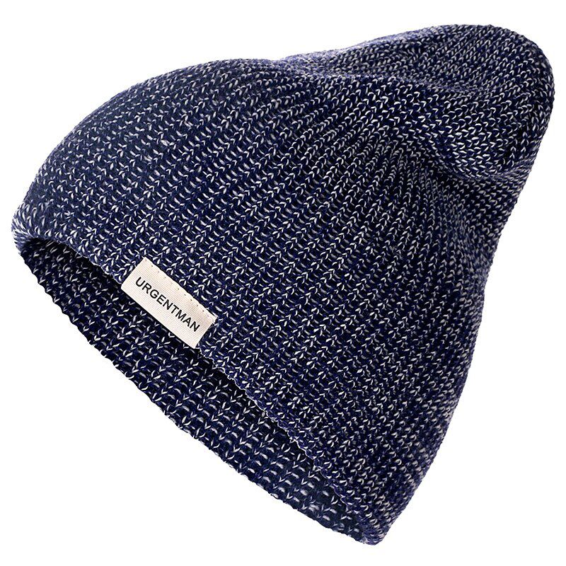 Unisex Hat URGENTMAN Casual Beanie For Men & Women Warm Soft Knitted Winter Hat Fashion Plain Daily Beanie Hat Cap