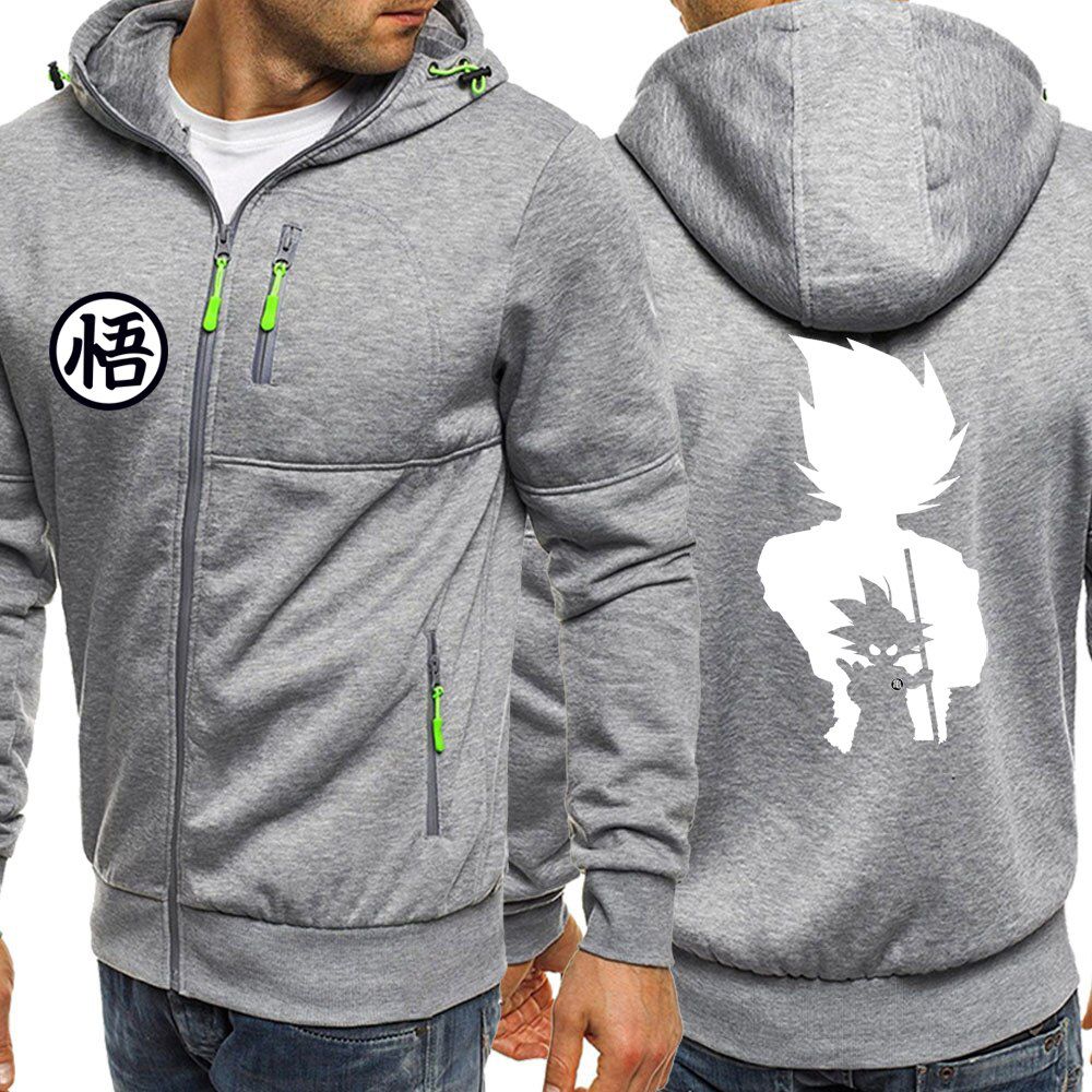 Z Anime Hoodies Men Autumn Winter Fleece Jacket Male Casual Sportswear Zip Harajuku Hooded Sweatshirt Coat