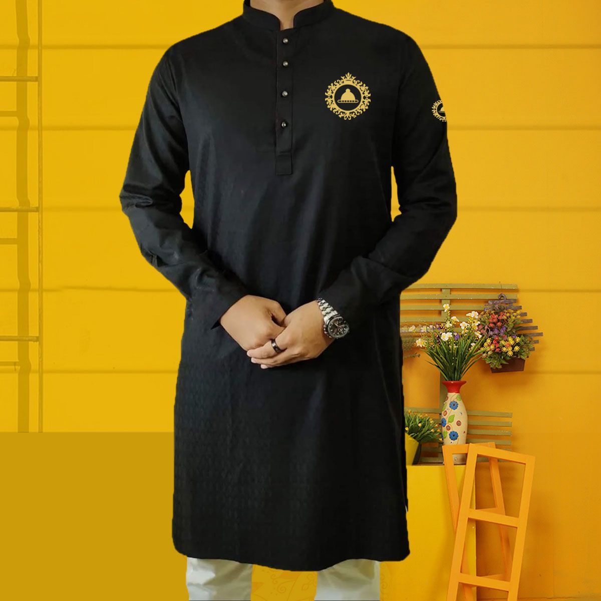 Standard Cotton Semi Long Casual Panjabi for Men