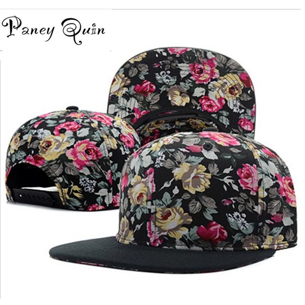 summer baseball caps hat women men flower snapback hats snap brand Adjustable fashion baseball hip hop sun hats