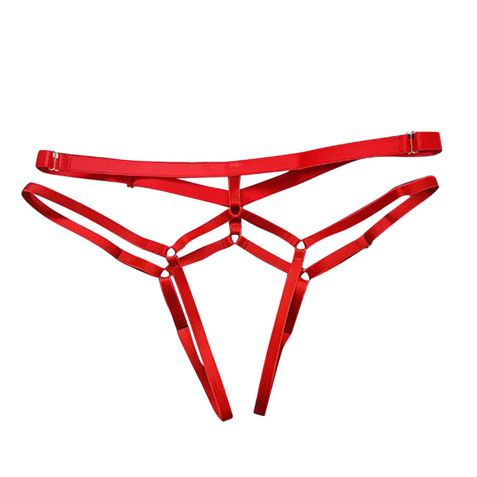 G-string Strappy Pure Color Transparent G-string