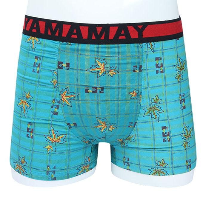 Turquoise Cotton Boxer For Men